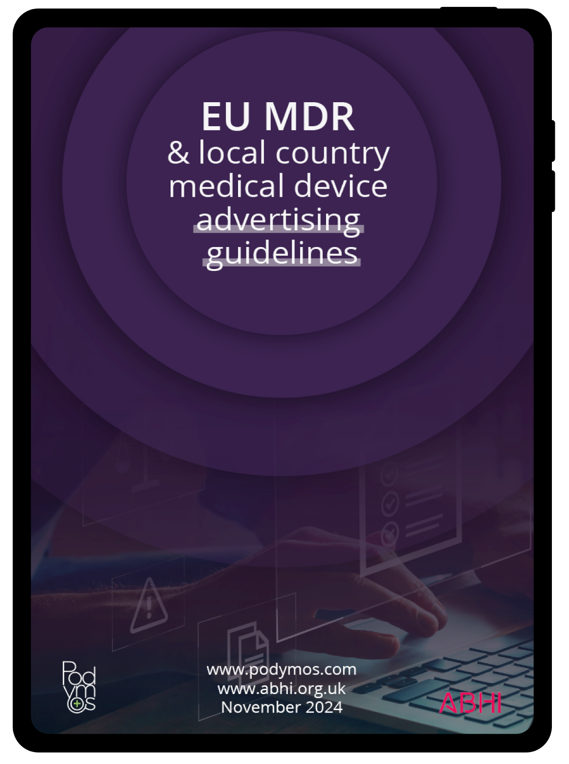 EU MDR on an iPad screen