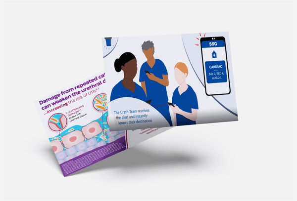 Leave pieces and brochures